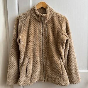 Calvin Klein women's fuzzy sherpa full zip jacket